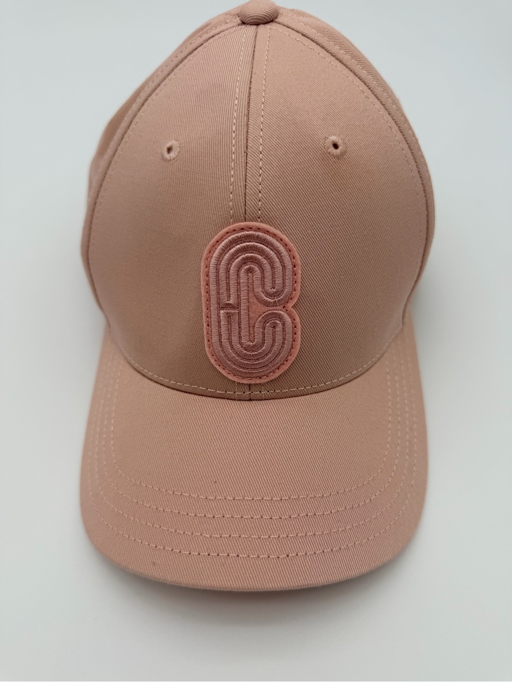 Coach Baseball Cap Raised Patch 89104 Soft Pink